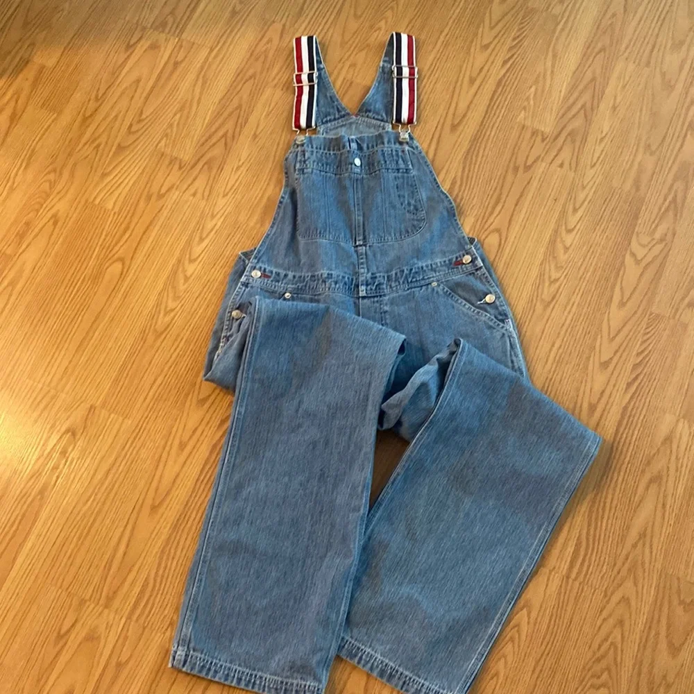 Tommy Hilfiger overalls vintage 2002 red whit blue straps. - Picture 1 of 6